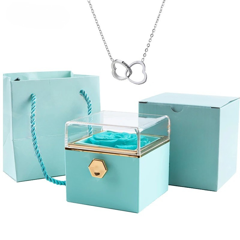 Eternal Rose & Love Necklace