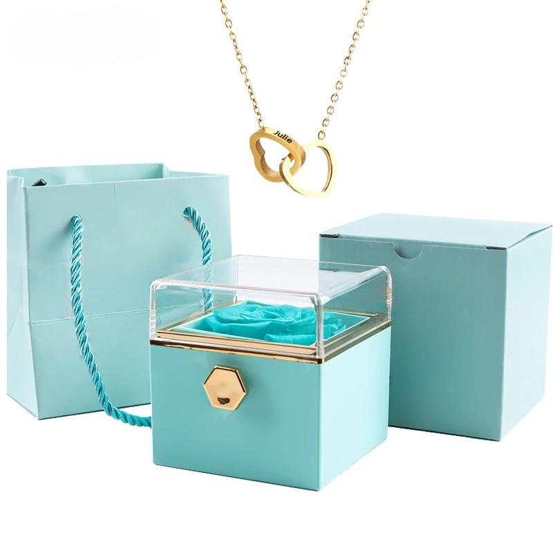 Eternal Rose & Love Necklace