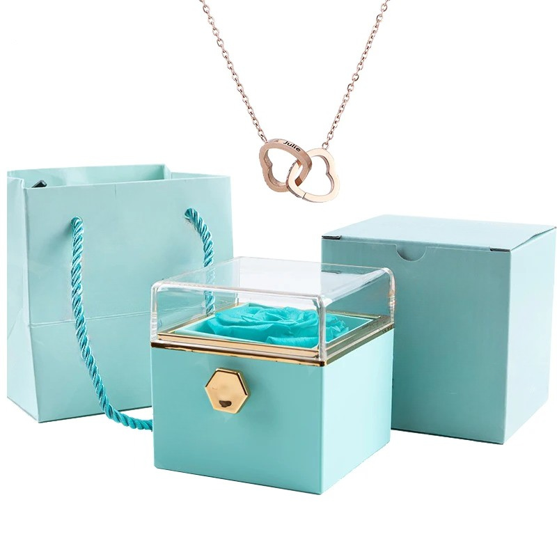 Eternal Rose & Love Necklace