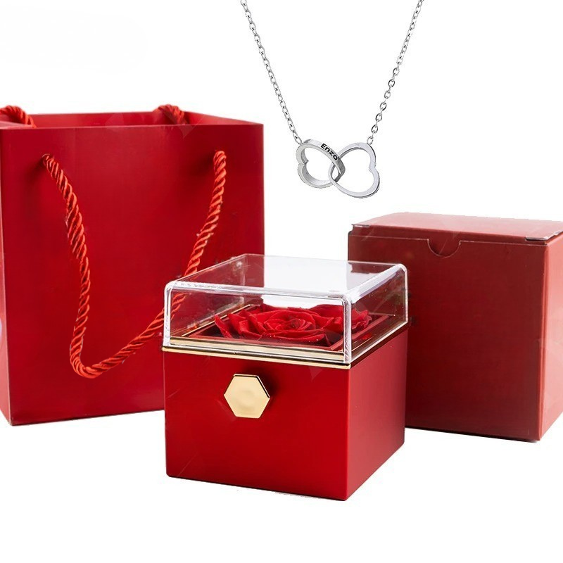 Eternal Rose & Love Necklace