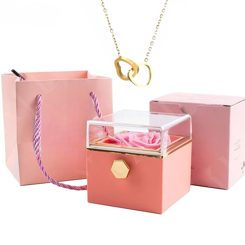 Eternal Rose & Love Necklace