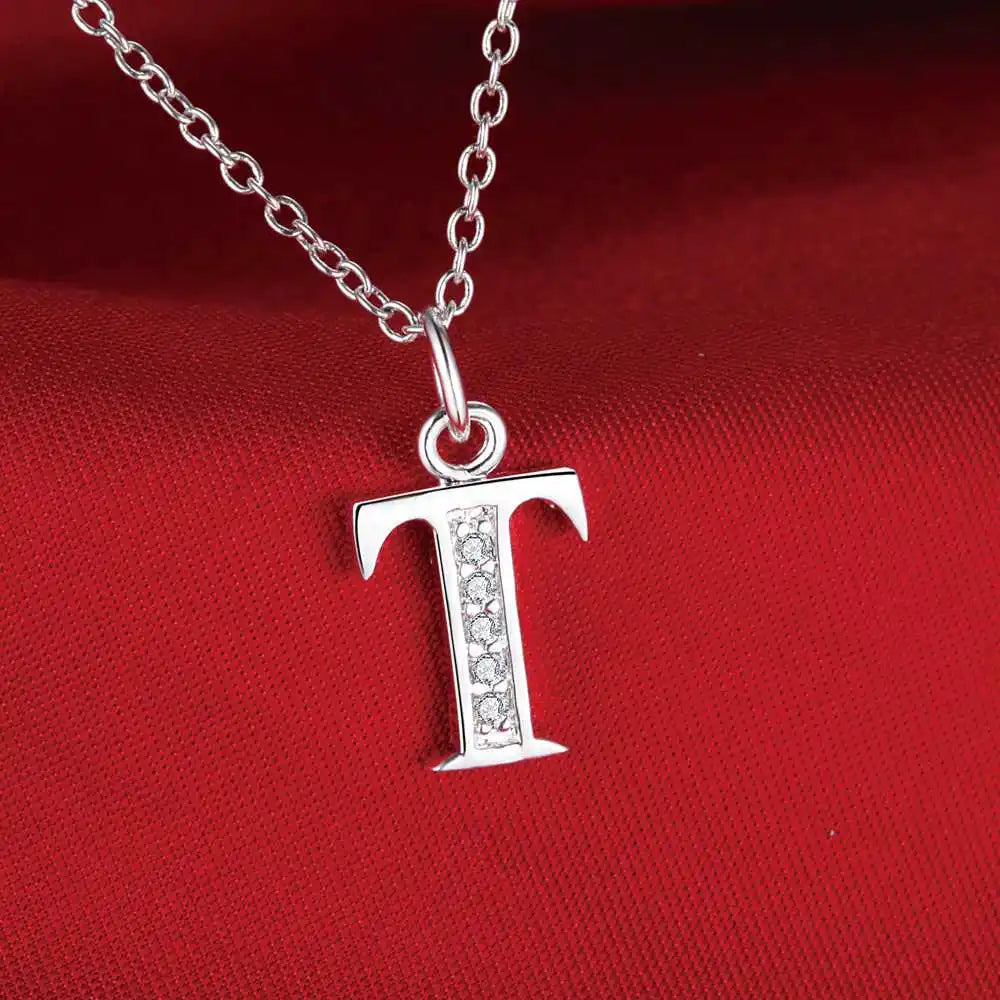 Initial Silver Pendant