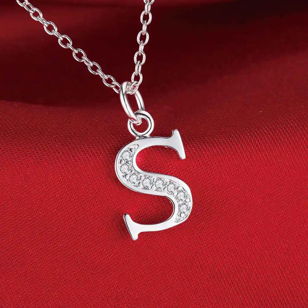 Initial Silver Pendant